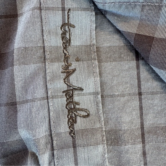 Travis Mathew Men’s XXL/2XL Blue Plaid Short Sleeve Button Up Lightweight Shirt - Picture 6 of 11